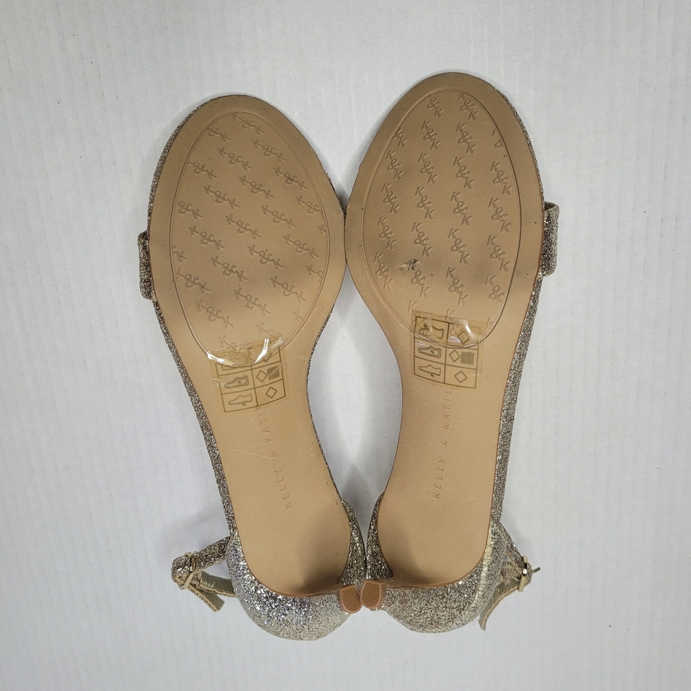 Kelly and Katie Glittering Kirstie Women’s Heels Ankle Strap 7.5 Classic Event - Picture 8 of 10